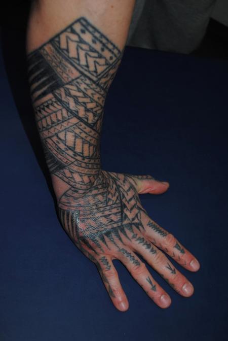 tattoos/ - Black work Hand Tattoo - 60477